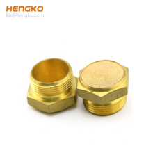 3/8 &quot;3/4&quot; 1/2 &quot;NPT Hilo masculino Escape neumático Silencer de silenciador de bronce de bronce